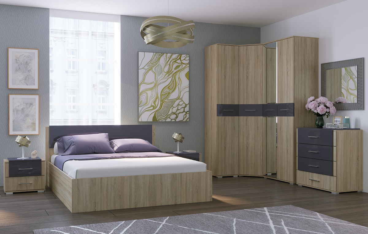 Бьянка Хандис (Дуб сонома/Графит)