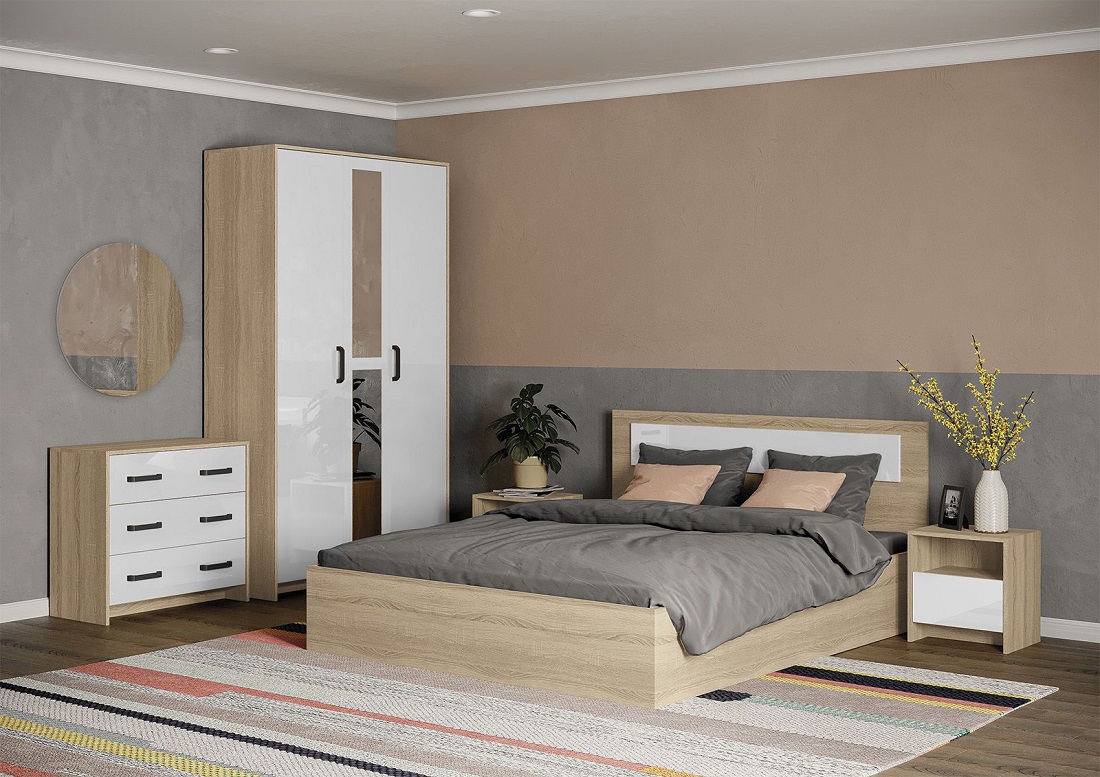 Соня (Дуб сонома/Белый глянец)