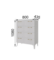 Толедо спальня с размерами комод копия Толедо спальня с размерами комод копия