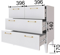 Толедо спальня с размерами комод малый откр копия Толедо спальня с размерами комод малый откр копия