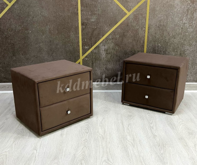 Тумба прикроватная Твист (Микровелюр/Шоколад)