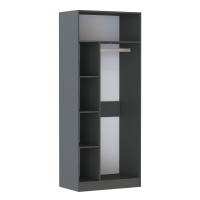 прихожая руэлла шкаф универсальный графит серый прихожая руэлла шкаф универсальный графит серый
