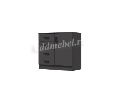 Комод К800 1Д (Графит)