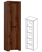 Пенал Квадро-19 (Дуб Делано темный)