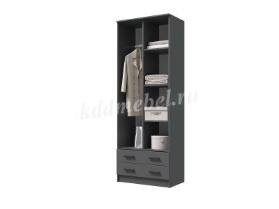 Шкаф Дуэт комбинированный (Графит)