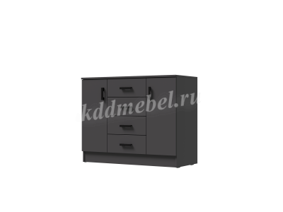 Комод К1000 2Д (Графит)