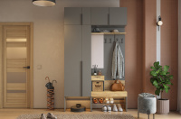 Прихожая Баско К6 графит дуб крафт золотой Прихожая Баско К6 графит дуб крафт золотой