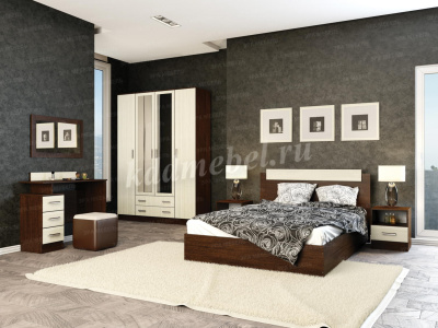 Кровать Эра 0.9 (Венге/Лоредо)