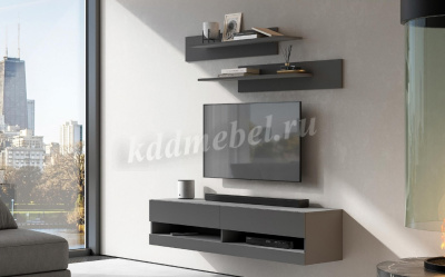 Тумба-2 Оникс навесная (Графит)