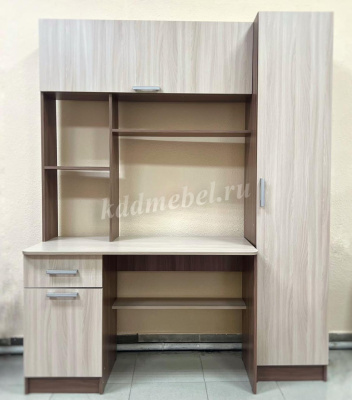 Стол компьютерный №7 (Ясень шимо темный/Ясень шимо светлый)