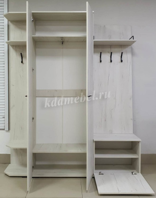 Шкаф двустворчатый Италия (Крафт белый)