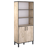 Шкаф 2-х дверный для документов Гермес Лофт Шк29 (Дуб крафт серый)