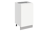 Шкаф рабочий Фьюжн 42.37 L450 правый (1 дв. гл.) (Белый эмаль)