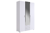 Шкаф Зефир трехдверный 109.02 (Белое дерево/Белый)