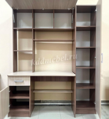 Стол компьютерный №7 (Ясень шимо темный/Ясень шимо светлый)