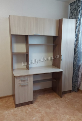 Стол компьютерный №7 (Ясень шимо темный/Ясень шимо светлый)