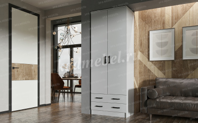 Шкаф Дуэт комбинированный (Белый)