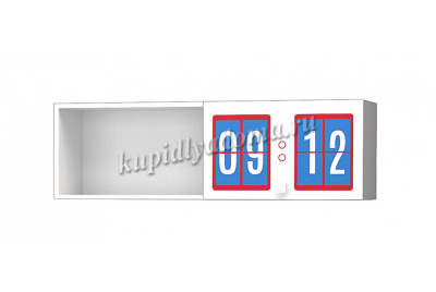 Полка навесная Смарти (Белый/Фотопечать Хоккей)