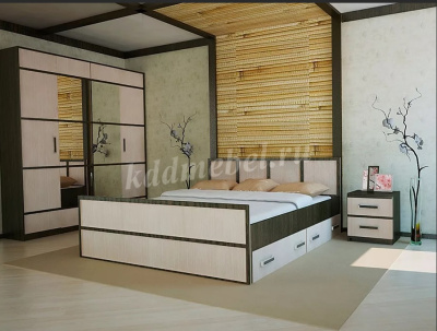 Кровать Сакура 1.4 (Венге/Лоредо)