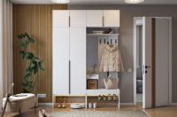 Прихожая Баско К5 белое дерево Прихожая Баско К5 белое дерево