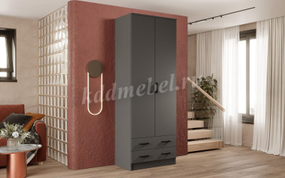 Шкаф Дуэт комбинированный (Графит)