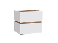 Тумба прикроватная Аркон (Белый/Дуб вотан)