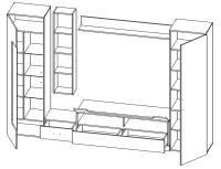 стенка Лофт схема стенка Лофт схема