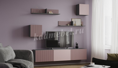 Куб-2 Сириния (Серый графит/Пудра)