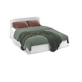 Кровать Чикаго Вайт 1.4 с основанием ЛДСП (Белый)