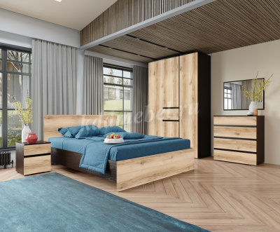 Кровать Плейона 1.6 (Венге/Дуб делано)