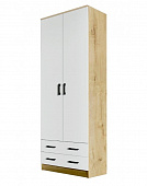 Шкаф Дуэт комбинированный (Дуб Вотан/Белый)