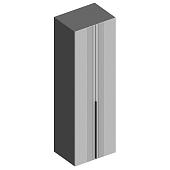 Шкаф 2ств. с полками Вита (Темно-серый лофт/Силк маус серый)