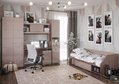 Пенал Симба (Ясень шимо темный/Кофе с молоком)