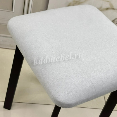 Табурет Френк (Серый велюр/Черный)