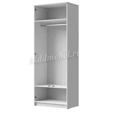 Шкаф распашной Лето-1 0.8 (Белый)