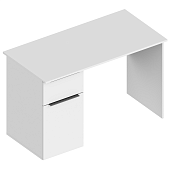 Стол письменный Вита левый (Белый лофт/Софт айс)