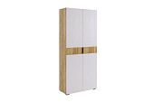 Шкаф Бери 2дв. (Дуб крафт золотой/Белое дерево)