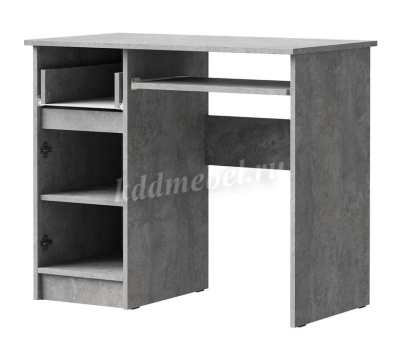 Стол письменный левый Лето МС-1 (Цемент светлый)