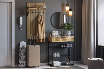 Вешалка Бодрум-2 (Дуб крафт золотой)