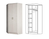 Шкаф угловой Принцесса ПРН-13 (Ясень анкор белый)